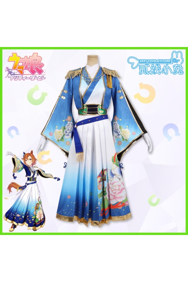 2nd Line Rabbit Uma Musume Pretty Derby T.M. Opera O Blue Dazzle Cosplay Costume